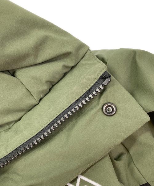 FIRST DOWN（ファーストダウン）FIRST DOWN (ファーストダウン) パネルショートダウンジャケット グリーン サイズ:LARGEの古着・服飾アイテム