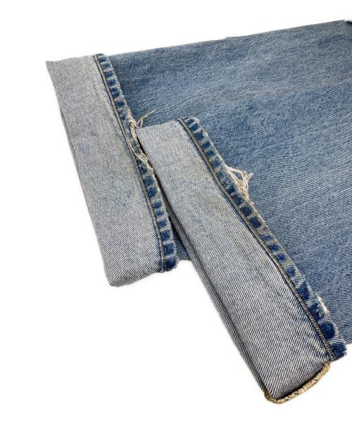 Maison Margiela（メゾンマルジェラ）Maison Margiela (メゾンマルジェラ) ウォッシュドコットン5ポケットフレアデニムパンツ インディゴ サイズ:30の古着・服飾アイテム