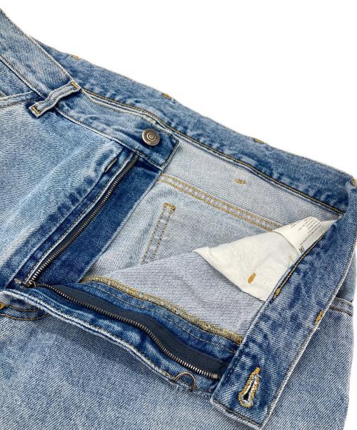 Maison Margiela（メゾンマルジェラ）Maison Margiela (メゾンマルジェラ) ウォッシュドコットン5ポケットフレアデニムパンツ インディゴ サイズ:30の古着・服飾アイテム