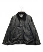 yousedユーズド）の古着「レザードライバーズジャケット」｜ブラック