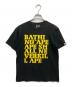 A BATHING APE（ア ベイシング エイプ）の古着「プリントTシャツ」｜ブラック