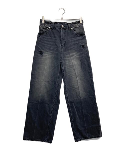 Adam et Rope（アダム エ ロペ）Adam et Rope (アダム エ ロペ) ワイドデニムパンツ ブラック サイズ:38 未使用品の古着・服飾アイテム