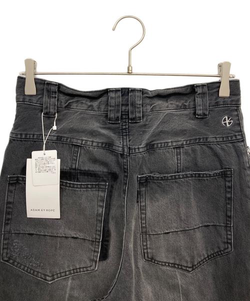 Adam et Rope（アダム エ ロペ）Adam et Rope (アダム エ ロペ) ワイドデニムパンツ ブラック サイズ:38 未使用品の古着・服飾アイテム