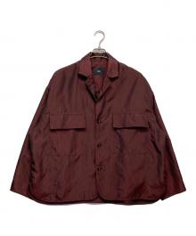 HARE（ハレ）の古着「Satin open collar big silhouette shirt」｜パープル