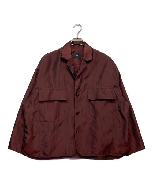 HARE（ハレ）HARE (ハレ) Satin open collar big silhouette shirt パープル サイズ:Fの古着・服飾アイテム