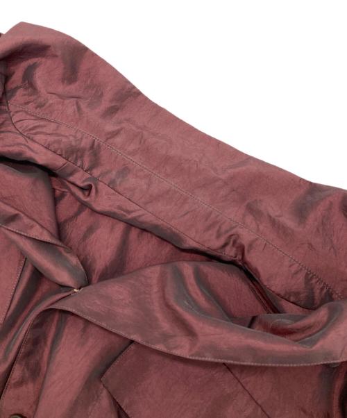 HARE（ハレ）HARE (ハレ) Satin open collar big silhouette shirt パープル サイズ:Fの古着・服飾アイテム