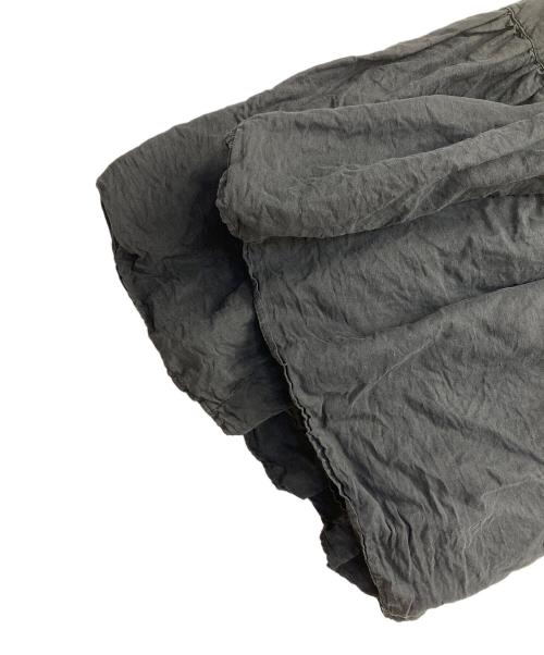 nest Robe（ネストローブ）nest Robe (ネストローブ) シルクリネンVネック2wayワンピース ブラック サイズ:Fの古着・服飾アイテム