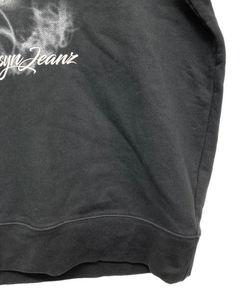 ASSASSYN JEANZ（アサシンジーンズ）assassyn jeanz (アサシンジーンズ) プリントカットソー ブラック サイズ:Lの古着・服飾アイテム