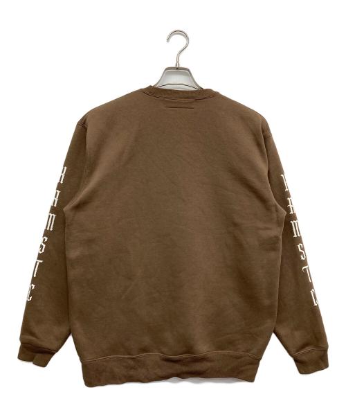 KRMDNM DESIGN（クライムデザイン）KRMDNM DESIGN (クライムデザイン) クルーネックスウェット ブラウン サイズ:Lの古着・服飾アイテム