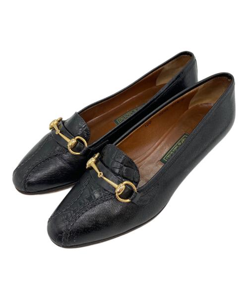 GUCCI（グッチ）GUCCI (グッチ) ホースビットパンプス ブラック サイズ:35 1/2の古着・服飾アイテム