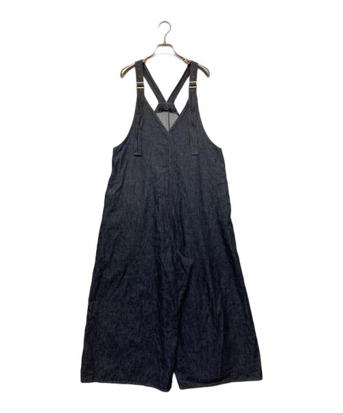 Munich（ミューニック）MUNICH (ミューニック) 6.5ozスラブデニムフレアサロペット インディゴ サイズ:Sの古着・服飾アイテム