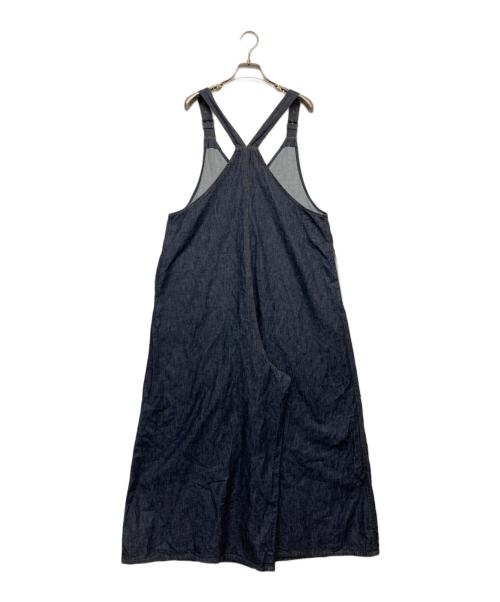 Munich（ミューニック）MUNICH (ミューニック) 6.5ozスラブデニムフレアサロペット インディゴ サイズ:Sの古着・服飾アイテム