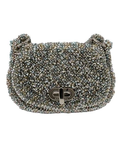 ANTEPRIMA（アンテプリマ）ANTEPRIMA (アンテプリマ) ワイヤーハンドバッグ ブルーの古着・服飾アイテム