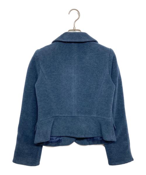 M'S GRACY（エムズグレイシー）M'S GRACY (エムズグレイシー) フラワーボタンジャケット ネイビー サイズ:36の古着・服飾アイテム