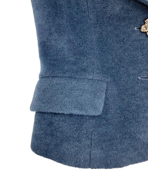 M'S GRACY（エムズグレイシー）M'S GRACY (エムズグレイシー) フラワーボタンジャケット ネイビー サイズ:36の古着・服飾アイテム