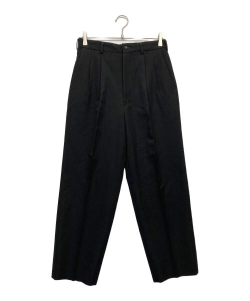 COMME des GARCONS HOMME DEUX（コムデギャルソン オム ドゥ）COMME des GARCONS HOMME DEUX (コムデギャルソン オム ドゥ) 80ｓ2タックスラックスパンツ ブラック サイズ:Mの古着・服飾アイテム