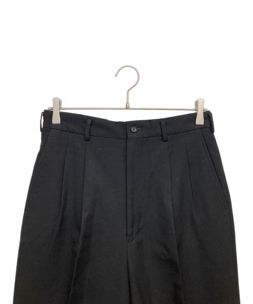 COMME des GARCONS HOMME DEUX（コムデギャルソン オム ドゥ）COMME des GARCONS HOMME DEUX (コムデギャルソン オム ドゥ) 80ｓ2タックスラックスパンツ ブラック サイズ:Mの古着・服飾アイテム