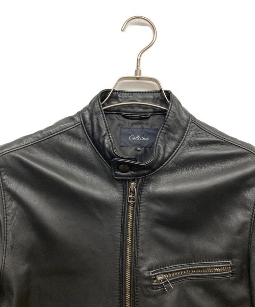 Collective（コレクティブ）Collective (コレクティブ) レザージャケット ブラック サイズ:2の古着・服飾アイテム
