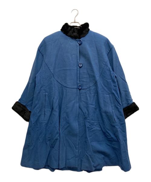 Yves Saint Laurent（イヴサンローラン）Yves Saint Laurent (イヴサンローラン) オールドウールコート ブルー サイズ:Mの古着・服飾アイテム