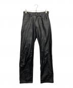 PLAT de RESISTANCEプラットドゥレジスタンス）の古着「レザーパンツ」｜ブラック