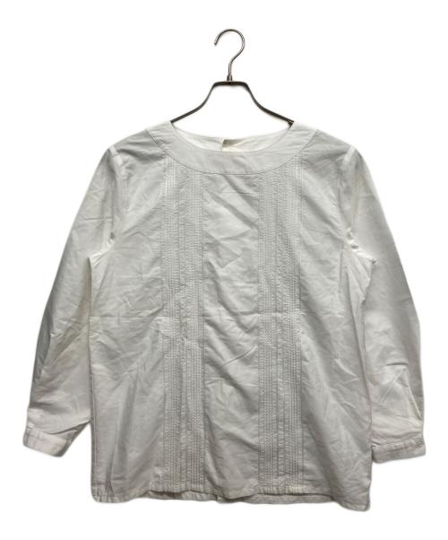 Christian Dior（クリスチャン ディオール）Christian Dior (クリスチャン ディオール) 2WAYレースブラウス ホワイト サイズ:Мの古着・服飾アイテム