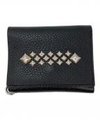 CALEEキャリー）の古着「STUDS LEATHER MULTI WALLET」｜ブラック