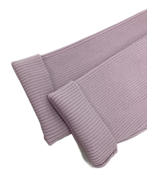 FRAY ID.（フレイアイディー）FRAY ID. (フレイアイディー) ドレープデコルテリブプルオーバー ピンク サイズ:F 未使用品の古着・服飾アイテム