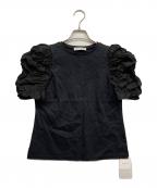 CELFORDセルフォード）の古着「シャーリングスリーブカットソープルオーバー」｜ブラック