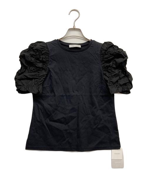 CELFORD（セルフォード）CELFORD (セルフォード) シャーリングスリーブカットソープルオーバー ブラック サイズ:38 未使用品の古着・服飾アイテム