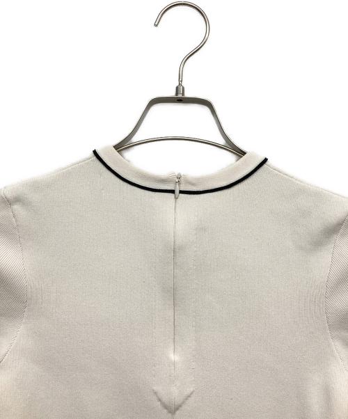 CELFORD（セルフォード）CELFORD (セルフォード) ボウタイニットワンピース アイボリー サイズ:36の古着・服飾アイテム