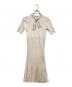 CELFORD（セルフォード）の古着「ボウタイニットワンピース」｜アイボリー