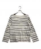 Porter Classicポータークラシック）の古着「ボーダーカットソー」｜ホワイト