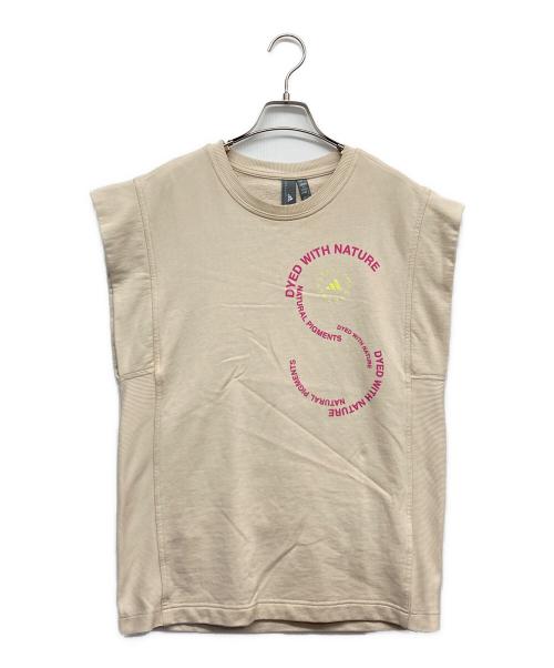 adidas（アディダス）adidas (アディダス) STELLA McCARTNEY (ステラマッカートニー) スウェットベスト ベージュ サイズ:Mの古着・服飾アイテム