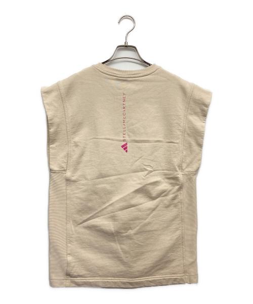 adidas（アディダス）adidas (アディダス) STELLA McCARTNEY (ステラマッカートニー) スウェットベスト ベージュ サイズ:Mの古着・服飾アイテム