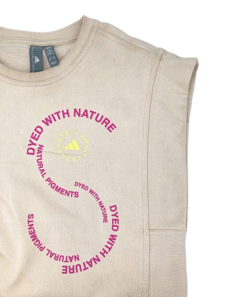 adidas（アディダス）adidas (アディダス) STELLA McCARTNEY (ステラマッカートニー) スウェットベスト ベージュ サイズ:Mの古着・服飾アイテム