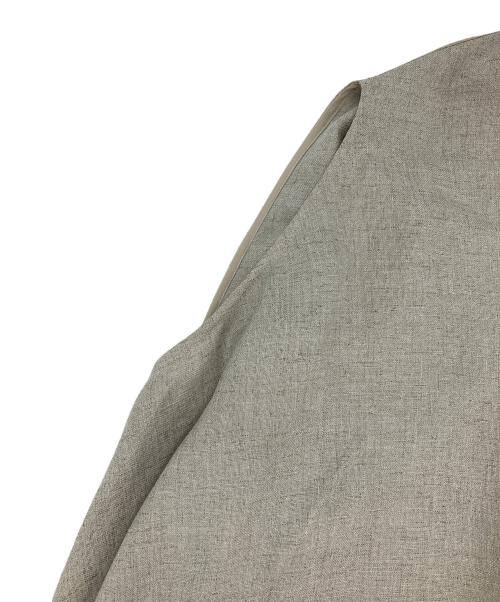 ENFOLD（エンフォルド）ENFOLD (エンフォルド) アシンメトリーノースリーブブラウス ベージュ サイズ:38の古着・服飾アイテム
