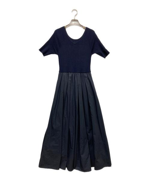 regleam（リグリーム）regleam (リグリーム) 切替ワンピース ネイビー サイズ:Mの古着・服飾アイテム