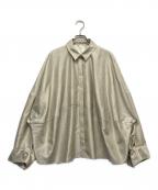 ETRE TOKYO×TOMOCO UNABARAエトレトウキョウ×トモコウナバラ）の古着「デザインカフスシャンタンシャツ」｜ベージュ