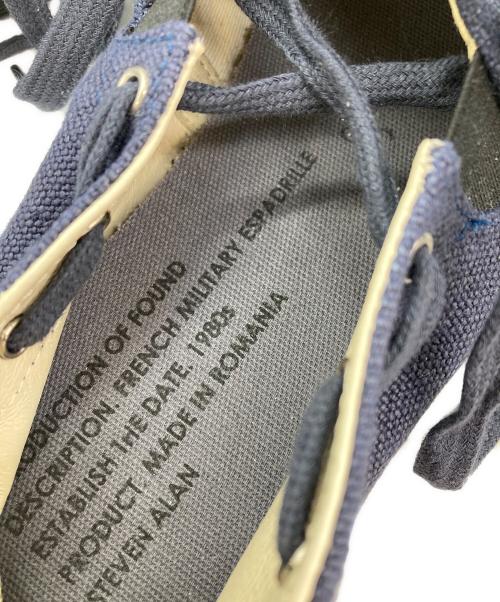 reproduction of found（リプロダクションオブファウンド）reproduction of found (リプロダクションオブファウンド) フレンチ ミリタリー エスパドリーユ ネイビー サイズ:38の古着・服飾アイテム