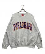 paragraphパラグラフ）の古着「プリントスウェット」｜グレー