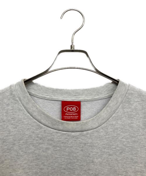 paragraph（パラグラフ）Paragraph (パラグラフ) プリントスウェット グレー サイズ:3の古着・服飾アイテム