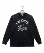LACOSTE×BEAMSラコステ×ビームス）の古着「別注 ビッグワニプリント メンズ トップス」｜ブラック