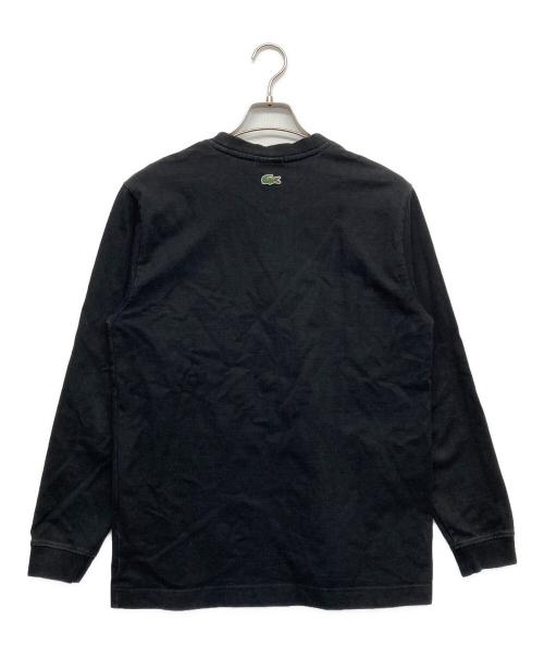 LACOSTE（ラコステ）LACOSTE (ラコステ) BEAMS (ビームス) 別注 ビッグワニプリント メンズ トップス ブラック サイズ:3の古着・服飾アイテム