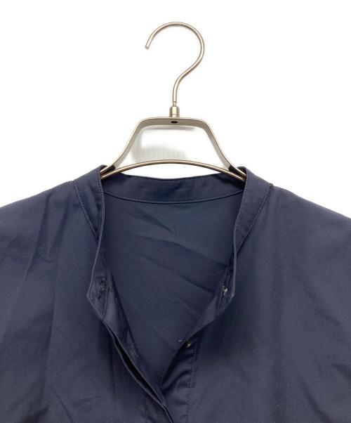 #Newans（ハッシュニュアンス）#Newans (ハッシュニュアンス) ダブルフリルヘムシャツ ネイビー サイズ:1の古着・服飾アイテム