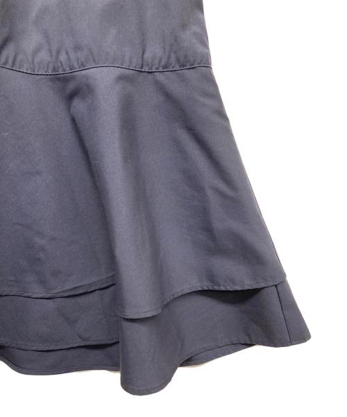 #Newans（ハッシュニュアンス）#Newans (ハッシュニュアンス) ダブルフリルヘムシャツ ネイビー サイズ:1の古着・服飾アイテム