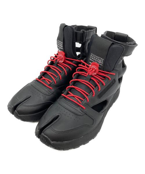 Maison Margiela（メゾンマルジェラ）Maison Margiela (メゾンマルジェラ) REEBOK (リーボック) クラシック レザー タビ ハイ ブラック サイズ:27の古着・服飾アイテム