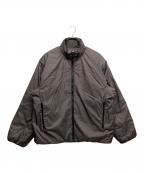 Gymphlexジムフレックス）の古着「ポリエステルタフタ スタンドカラージャケット」｜ブラウン
