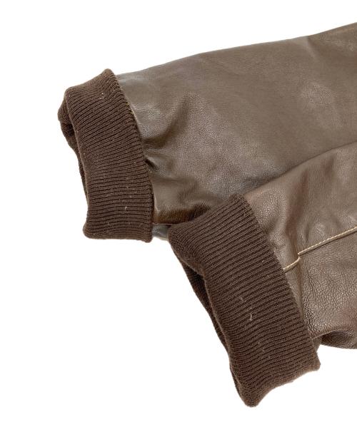 MORGAN MEMPHIS BELLE（モーガン メンフィス ベル）MORGAN MEMPHIS BELLE (モーガン メンフィス ベル) A-2TYPE レザージャケット ブラウン サイズ:36の古着・服飾アイテム