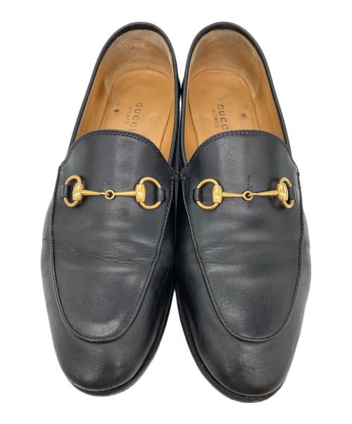 GUCCI（グッチ）GUCCI (グッチ) ヨルダーン ホースビット ローファー ブラック サイズ:38の古着・服飾アイテム