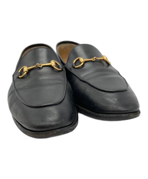 GUCCI（グッチ）GUCCI (グッチ) ヨルダーン ホースビット ローファー ブラック サイズ:38の古着・服飾アイテム